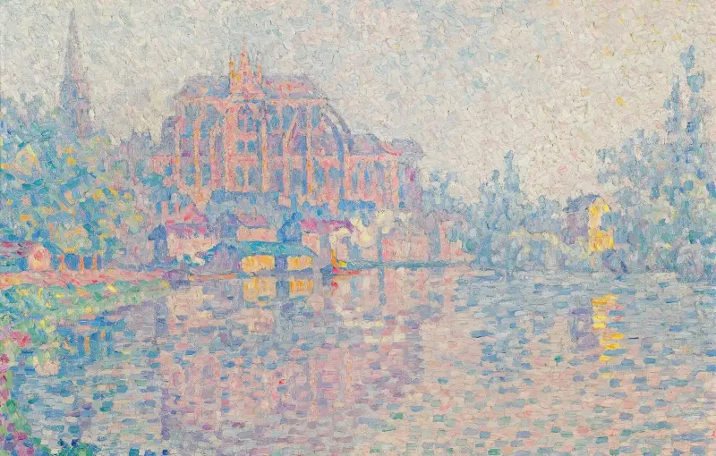 Auxerre, La Rivière av Paul Signac