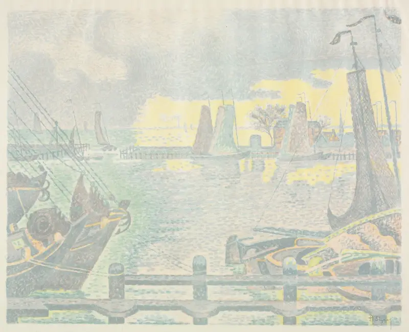 Boote bei Vlissingen von Paul Signac