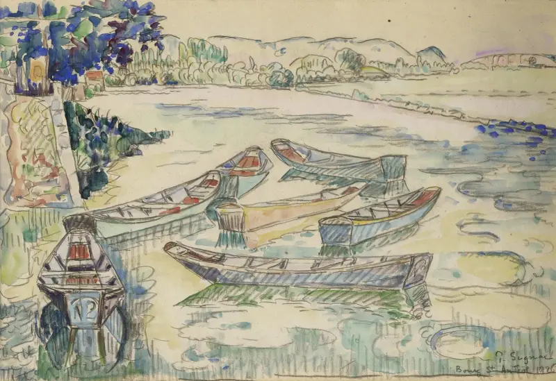 Bourg Saint-Andéol, 1926 av Paul Signac
