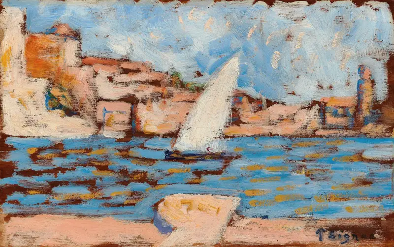 Collioure. La Tartane av Paul Signac