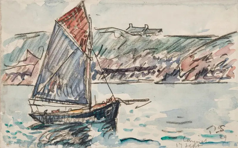 Conquet, Voilier av Paul Signac