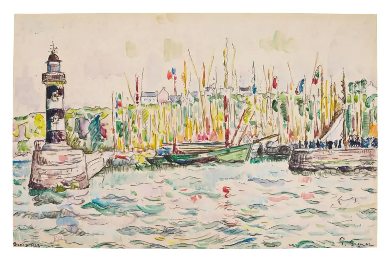 Groix, latarnia morska, Paul Signac