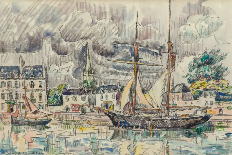 Le port de Paimpol av Paul Signac