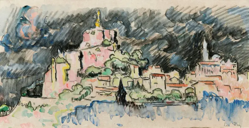 Le Puy-En-Velay, Ciel D’orage av Paul Signac