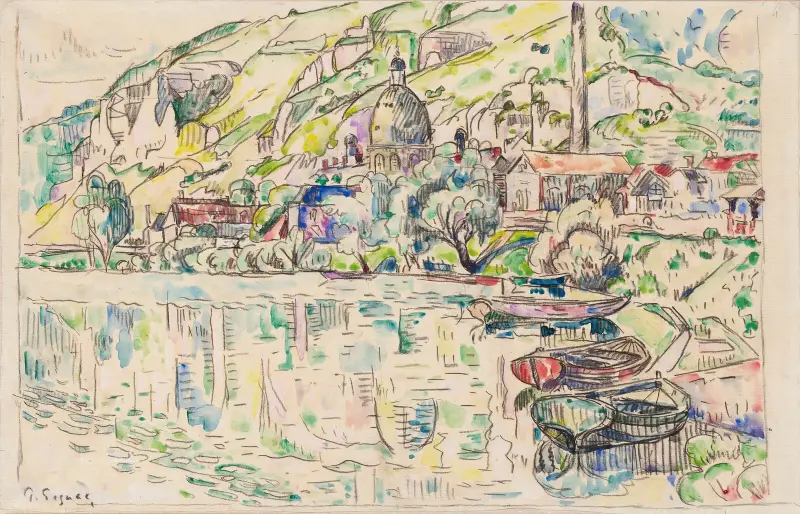 Les Andelys, 1923 von Paul Signac