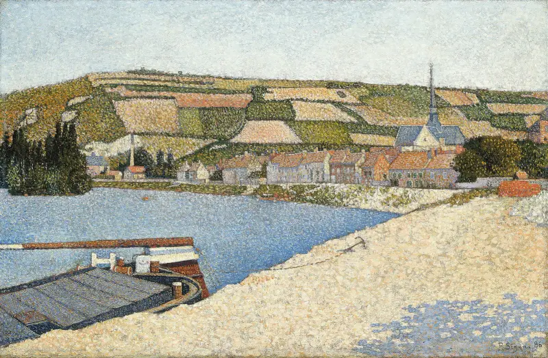 Les Andelys, Côte d’Aval av Paul Signac