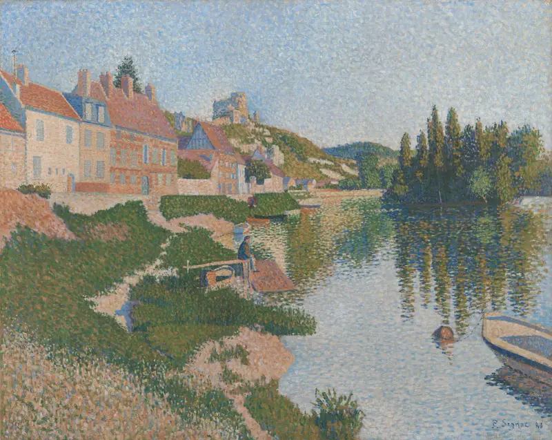 Les Andelys, 1886 av Paul Signac