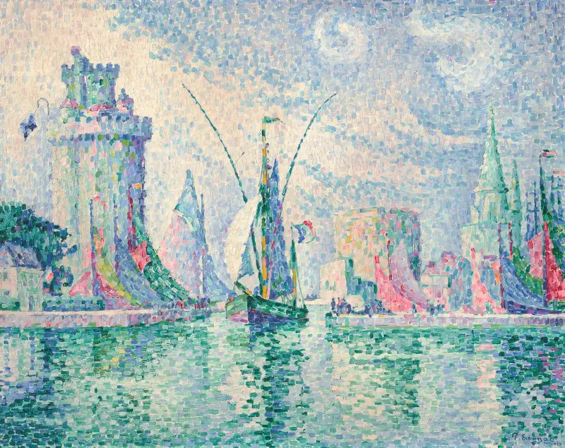 De gröna tornen, La Rochelle, 1913 – nr 2 av Paul Signac