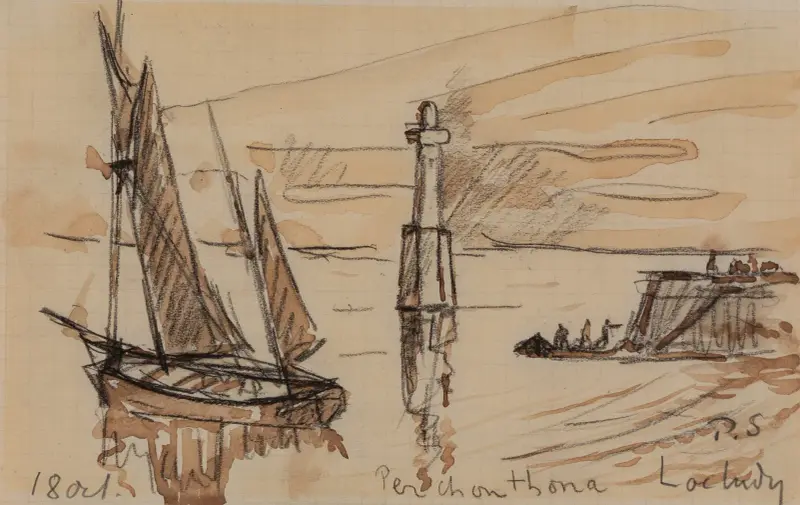 Der Leuchtturm von Loctudy von Paul Signac