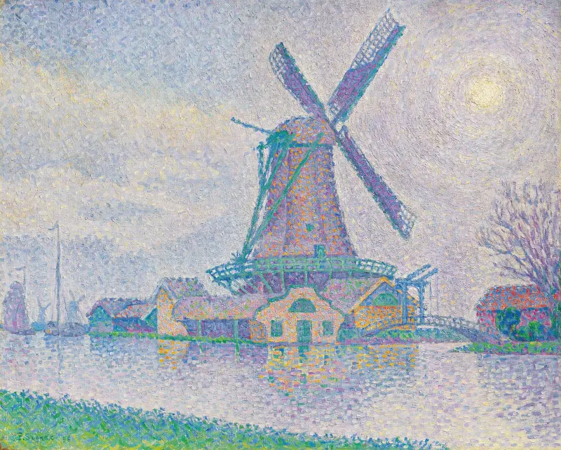 Větrný mlýn v Edamu, Paul Signac