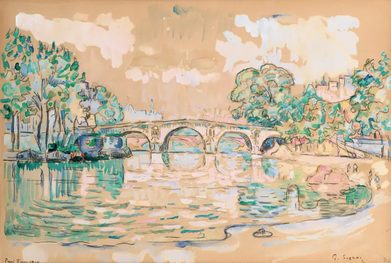 Paris, Le Pont Marie, 1910 av Paul Signac