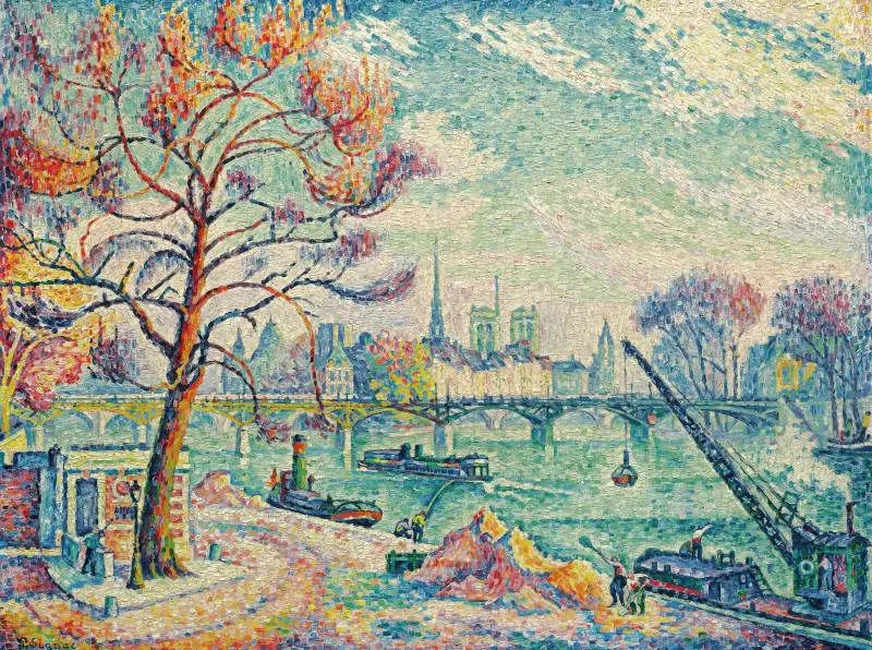 Pont Des Arts (Paris) av Paul Signac