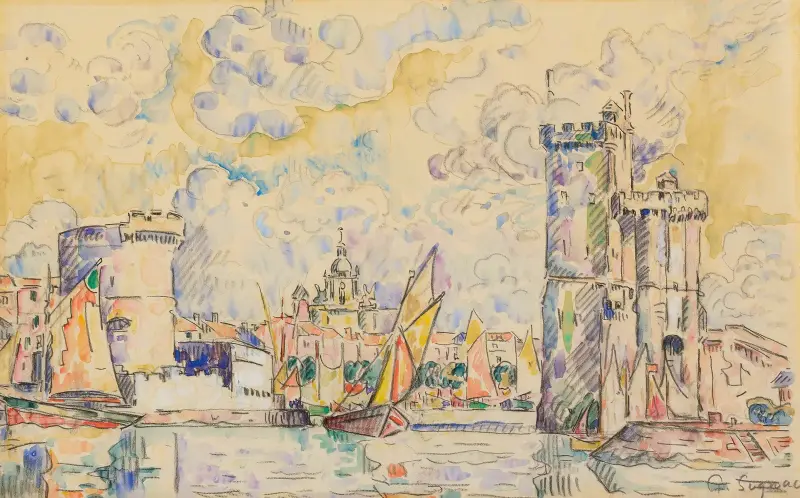 Port De La Rochelle av Paul Signac