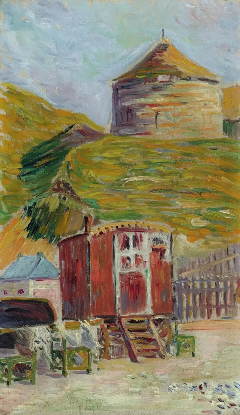 Port-En-Bessin, La Vieille Tour av Paul Signac