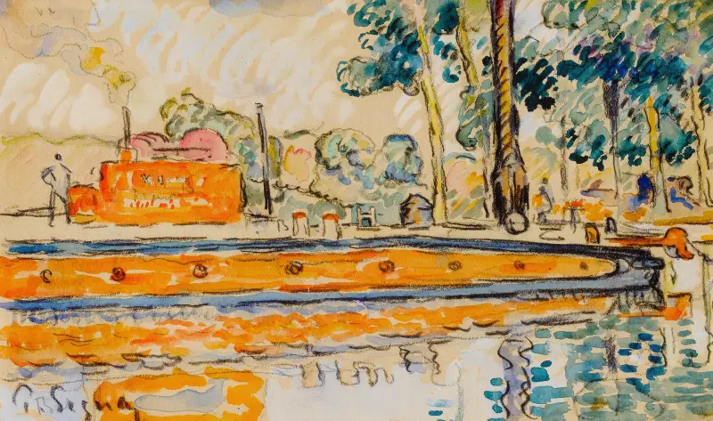 Fluss von Paul Signac
