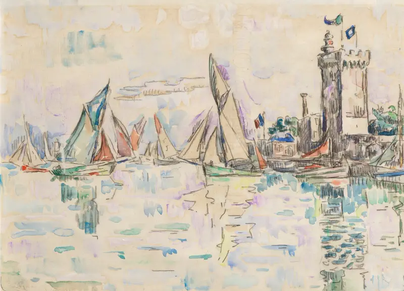 Sables d’Olonne, la tour d’Arundel av Paul Signac