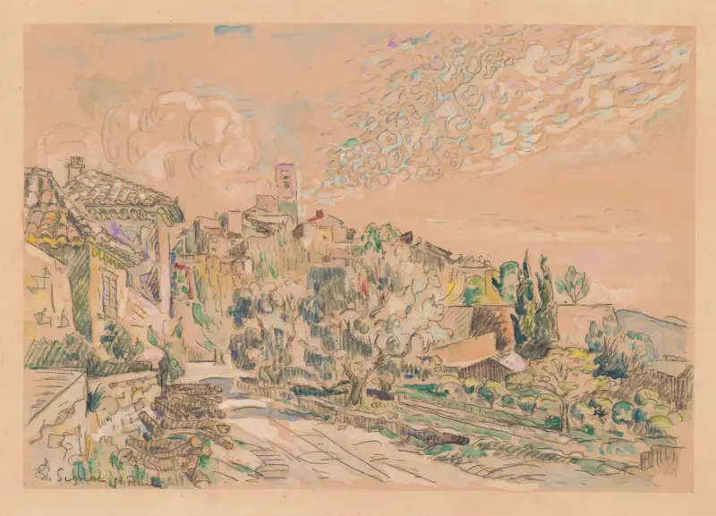 Saint-Paul-de-Vence von Paul Signac