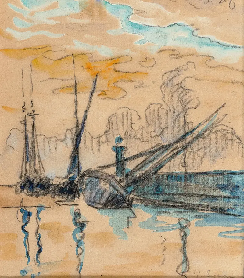 Saint-Tropez La jetée av Paul Signac