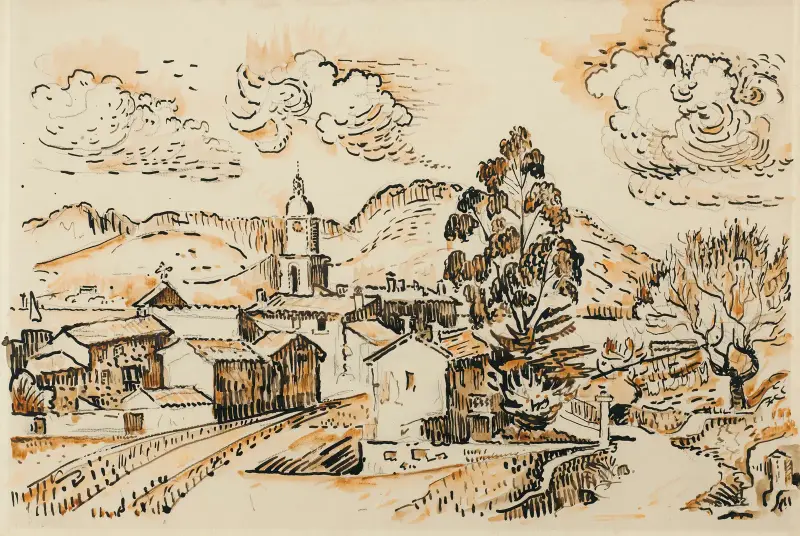 Saint-Tropez, Le Clocher av Paul Signac