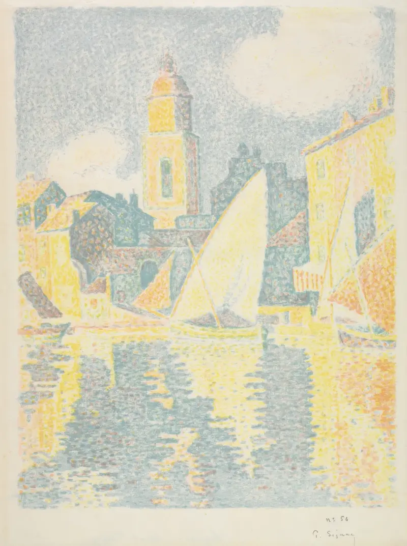 Saint-Tropez; The Port av Paul Signac