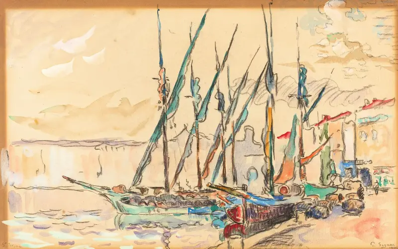 Saint-Tropez, 1906, Paul Signac