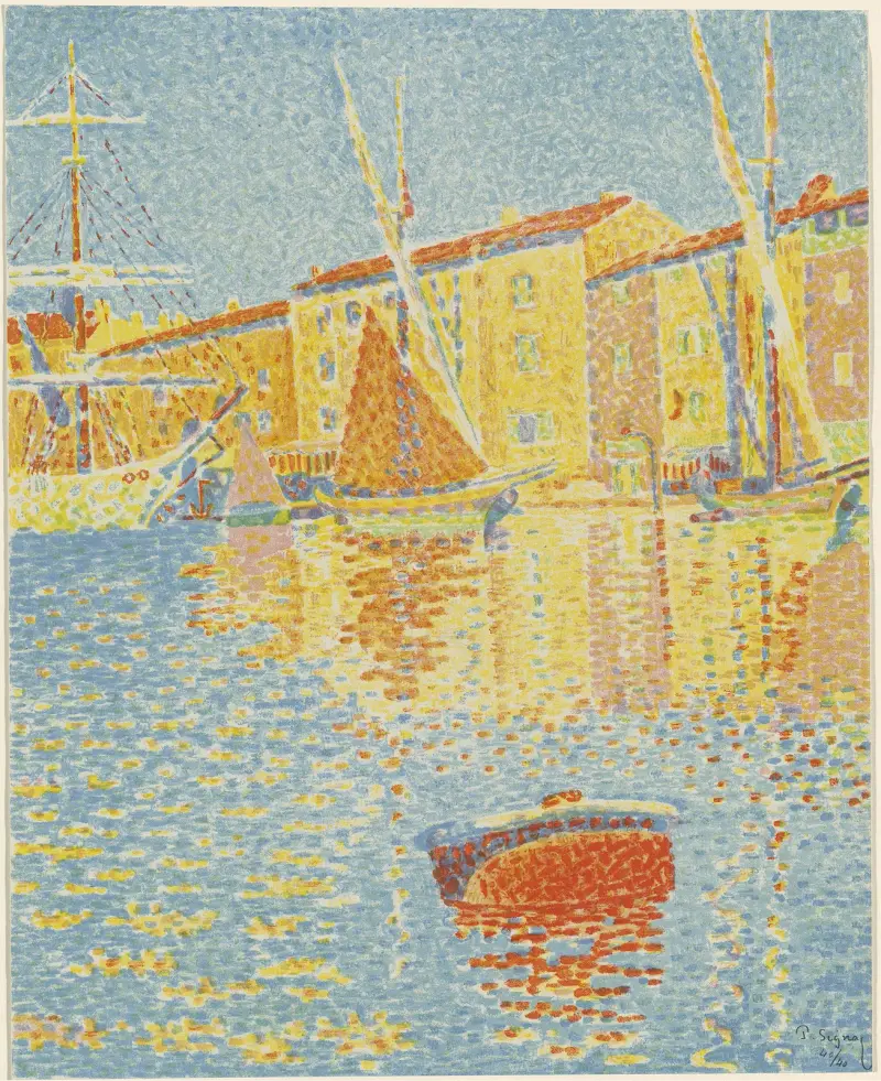 Die Boje (La bouée) von Paul Signac