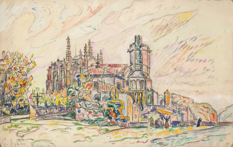 Viviers, 1928, Paul Signac
