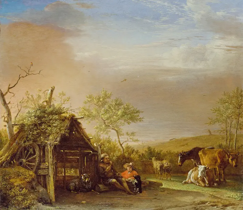 Hirten mit ihrem Vieh von Paulus Potter