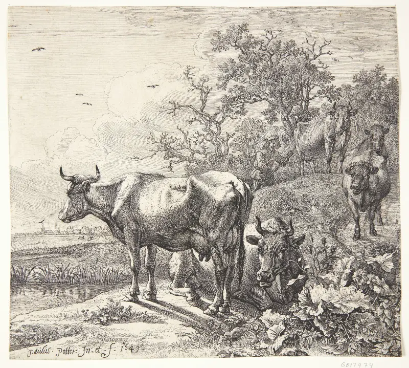 Die Kuhherde, 1649 von Paulus Potter