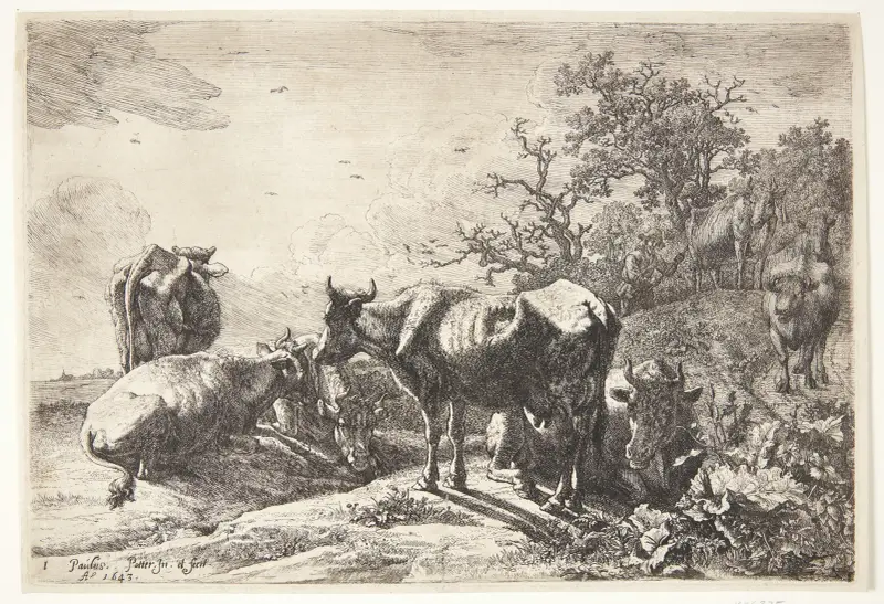 Die Kuhherde, 1643 von Paulus Potter