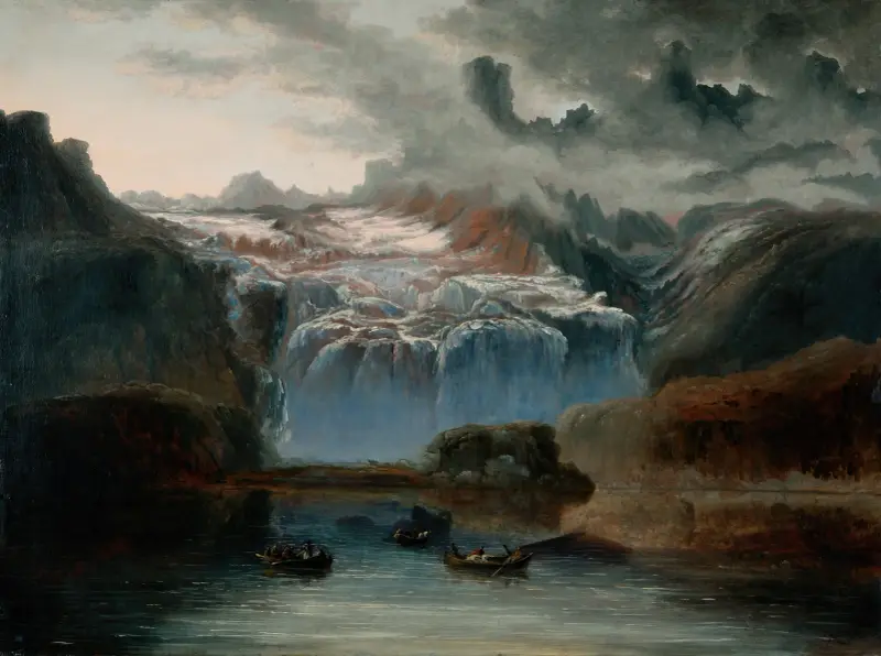Der Gletscher, Jostedalsbreen von Peder Balke
