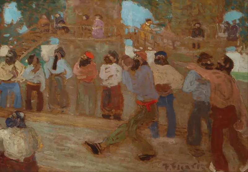 Boisko do bochas, Pedro Figari