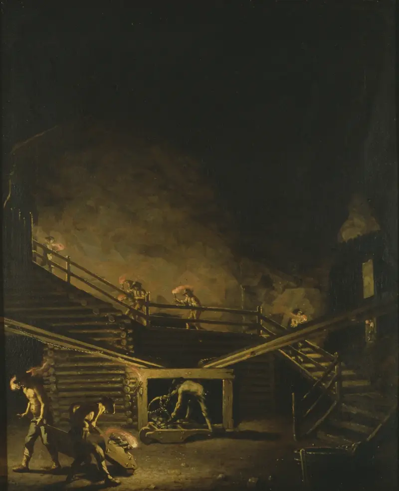 ‘Falcon Steps’ at the Falun Copper Mine av Pehr Hilleström