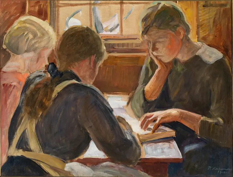 Děti čtoucí, Pekka Halonen