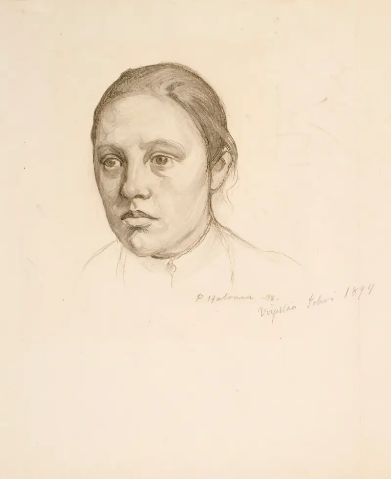 Sohvi Virpelä (die Schwester des Künstlers) von Pekka Halonen