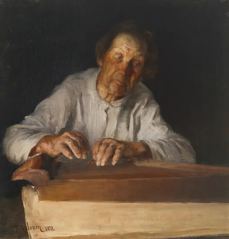 Der Kantele-Spieler von Pekka Halonen