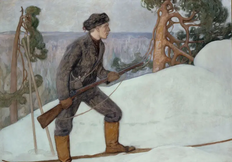 Der Luchsjäger von Pekka Halonen
