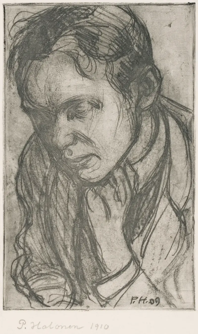 Young Man Deep in Thought von Pekka Halonen