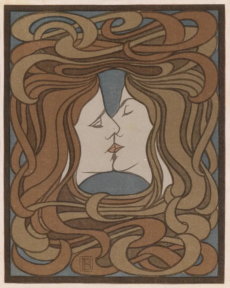 Der Kuss, 1898 – Nr. 2 von Peter Behrens