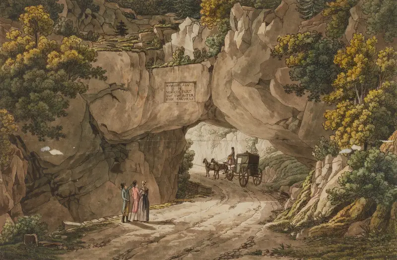 Ansicht von Pierre-Pertuis von Peter Birmann