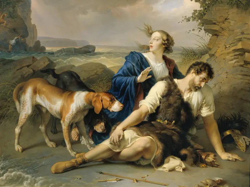 Arindal och Daura av Johann Peter Krafft