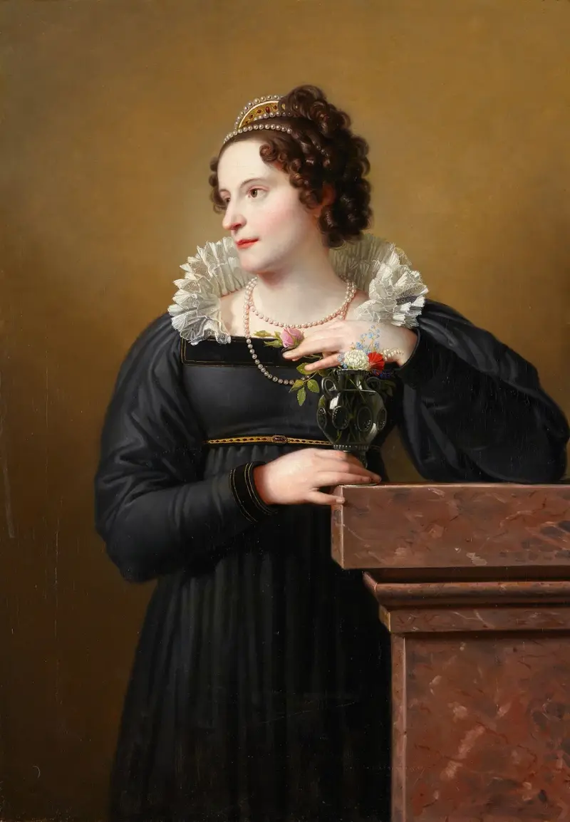 Porträtt av Florentina Troclet-Fautz av Johann Peter Krafft