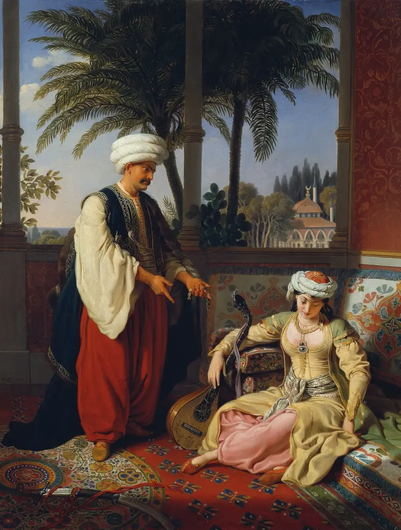 Den turkiska kvinnan (”Otrohet”) av Johann Peter Krafft