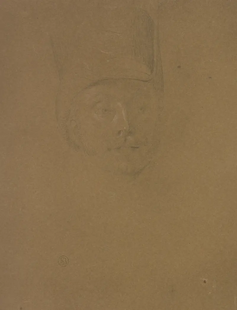 Huvud av en österrikisk soldat av Johann Peter Krafft