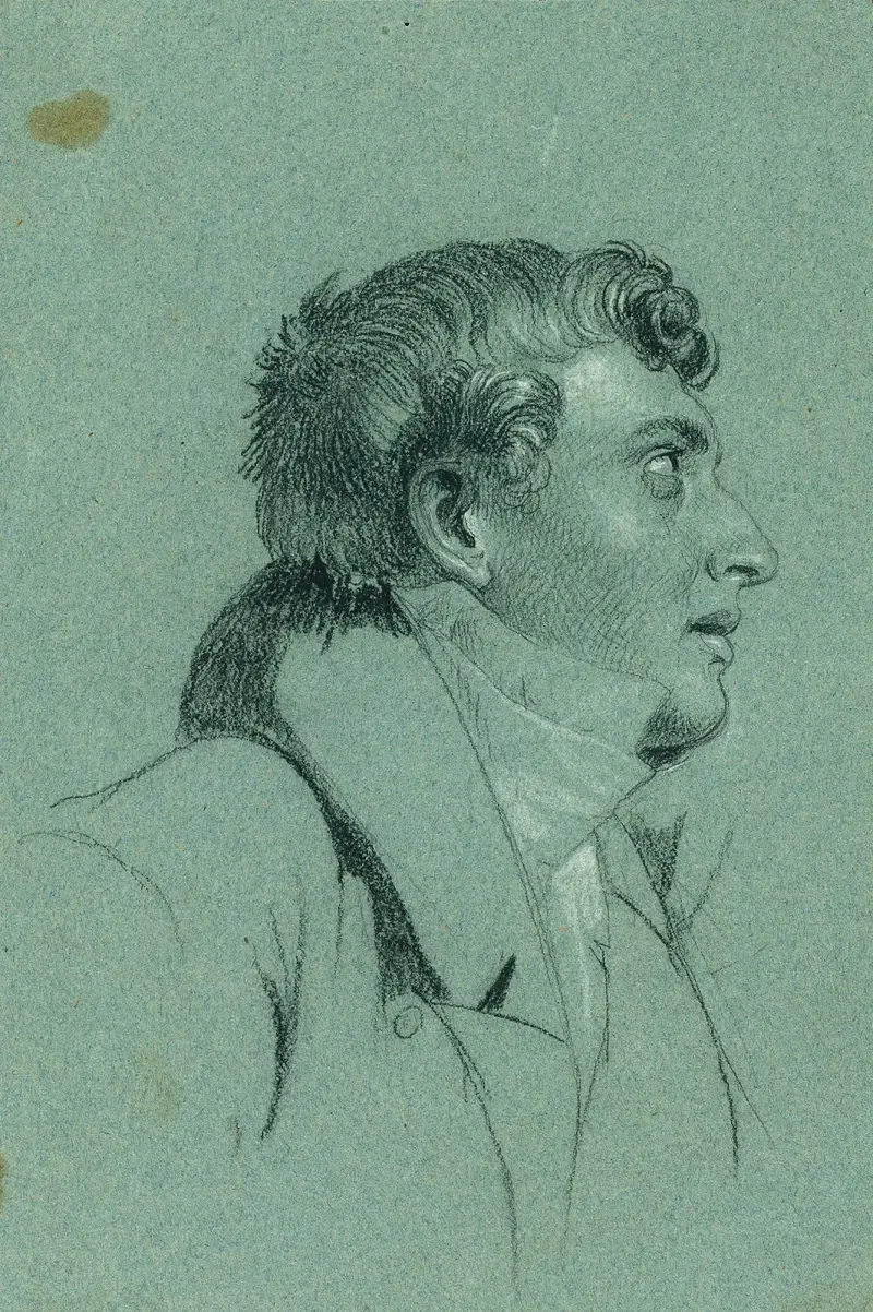 Huvudstudie till ’Återkomsten av kejsar Frans från Pressburg’ av Johann Peter Krafft