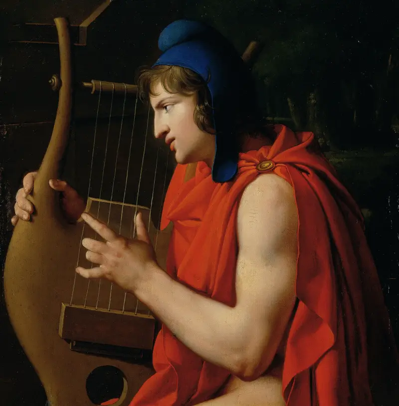 Orpheus at the tomb of Eurydice av Johann Peter Krafft