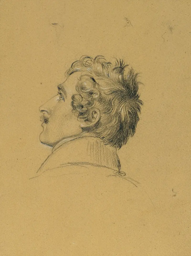 Porträttstudie till ’Intåget efter Parisfreden’ av Johann Peter Krafft