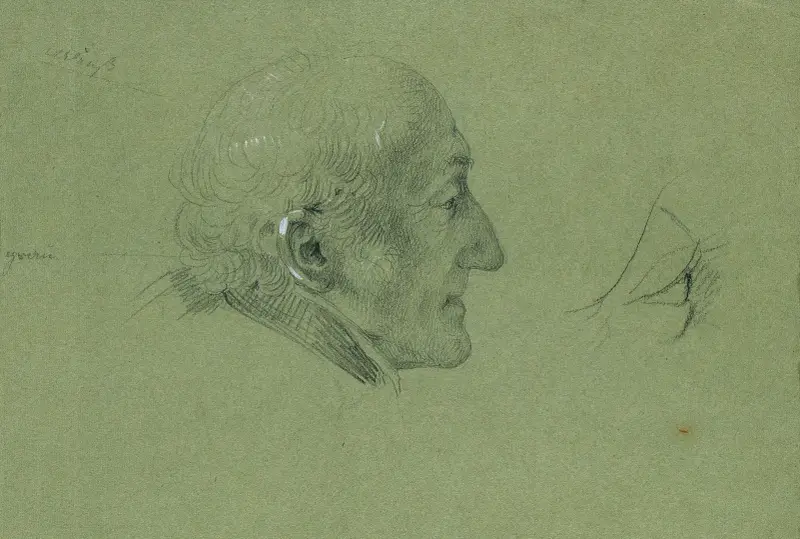 Porträtstudie zur ‘Heimkehr des Landwehrmannes’ (1820) av Johann Peter Krafft