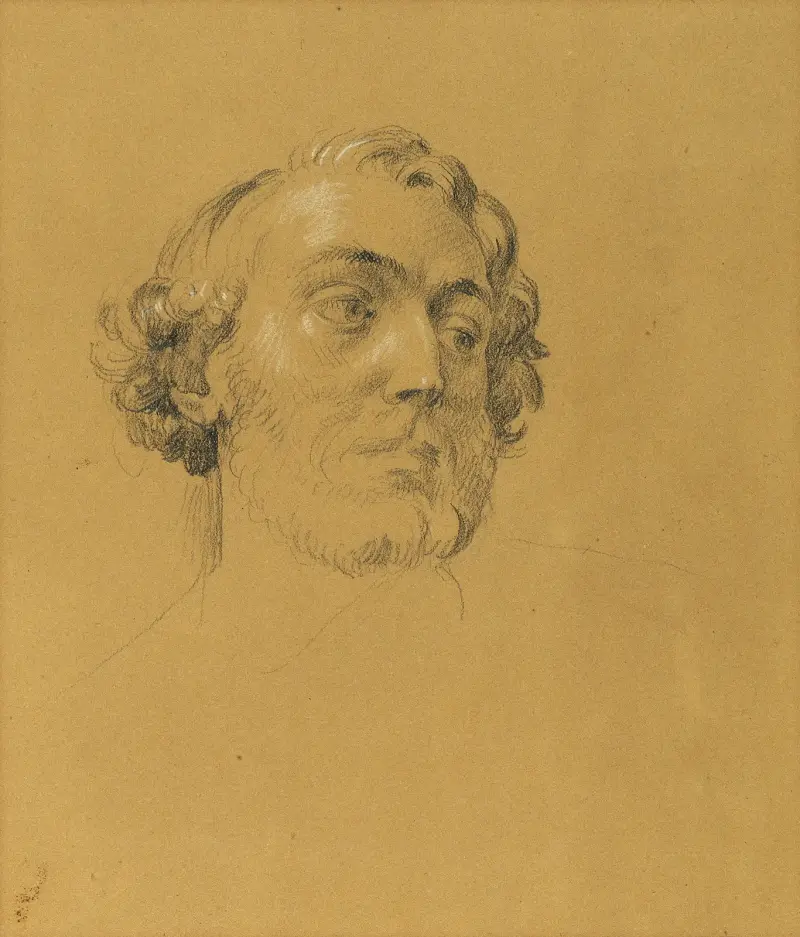 Porträtstudie av Johann Peter Krafft