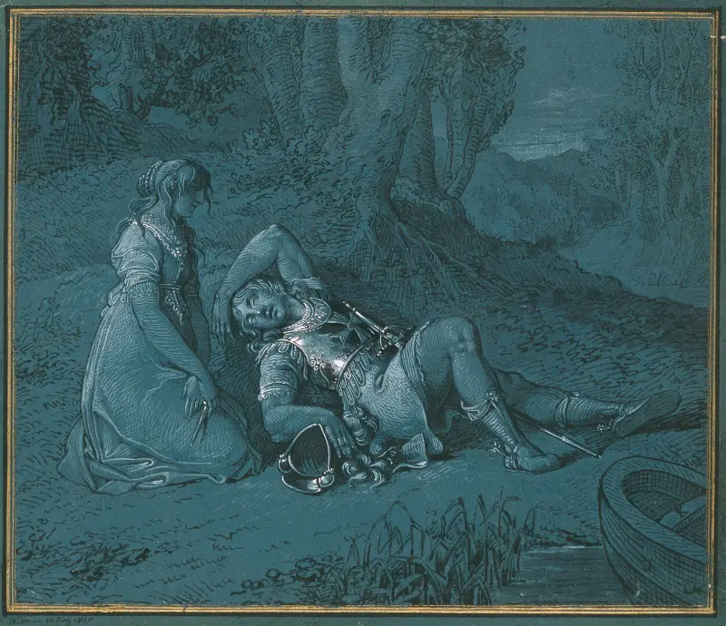 Rinaldo och Armida – Armidas kärlek av Johann Peter Krafft